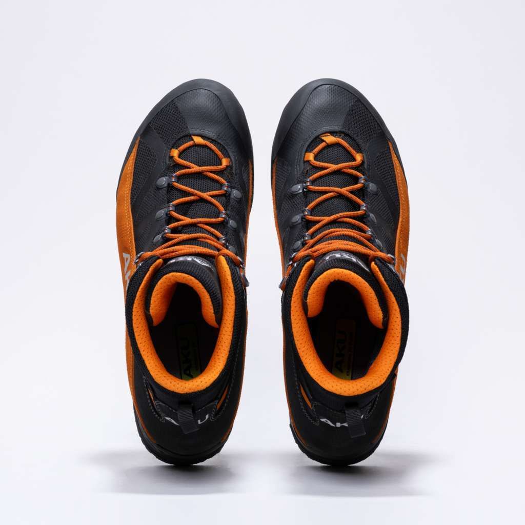 Shoes mtn trainer mid gtx-asphalt-fluo orange-uk 10 5 (45) SALEWA