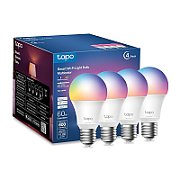 Smart Wi-Fi Light Bulb, Multicolor, 4-Pack SPEC: 2.4 GHz, IEEE 802.11b/g/n, E27 Base, 220–240 V, 50/60 Hz, Brightness: W: 806 lm/ R: 55 lm/G: 140 lm/B: 25 lm, 8.3 W, 2,500 K – 6,500 K, Beam Angle 220°, 8.3 kWh / 1000h, lifetime up to 25,000 hrs FEATURE: Multicolor, No Hub Required, Voice Control