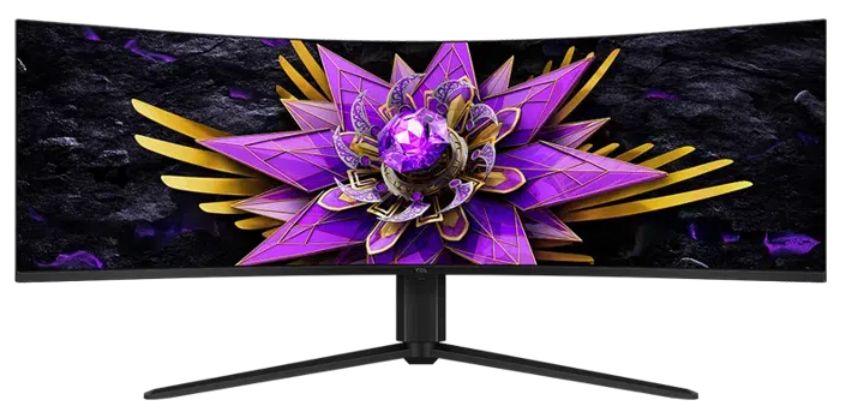 Monitor Gaming Curbat QD-mini LED TCL 57R94 57 , Dual UHD (7680x2160), 120Hz, 1ms, AMD FreeSync™ Premium, NVIDIA G-Sync Compatible, R1000, Boxe 10W x2, USB Type-C 90W, Hub USB, 2x HDMI, DisplayPort, Pivot, VESA, alb