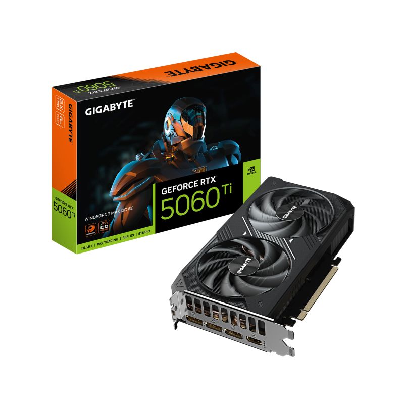 Placa Video GEFORCE RTX 5060 TI WINDFORCE MAX OC 6GB GDDR7 128 bit, PCIE 5.0, 3x DP 1x HDMI