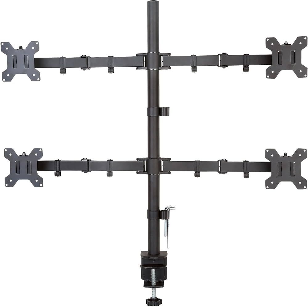 Techly ICA-LCD 382-Q sistem montare monitor/stand 68,6 cm (27 ) Birou Negru