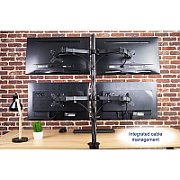 Techly ICA-LCD 382-Q sistem montare monitor/stand 68,6 cm (27 ) Birou Negru