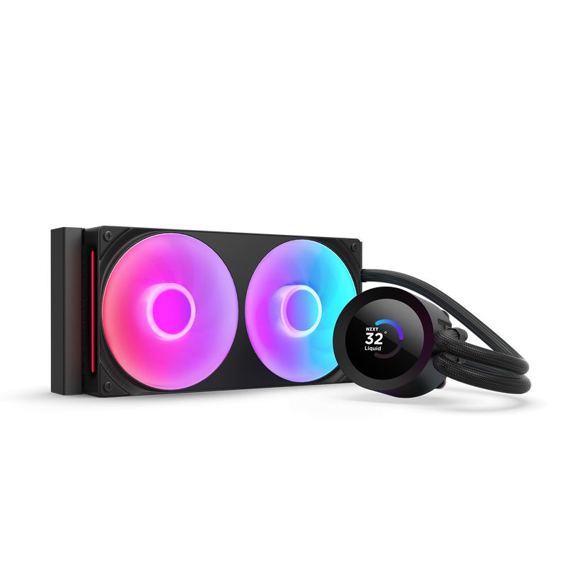 Kraken Plus 240 RGB, 240mm, pompa cu ecran LCD, Intel/ AMD, Negru