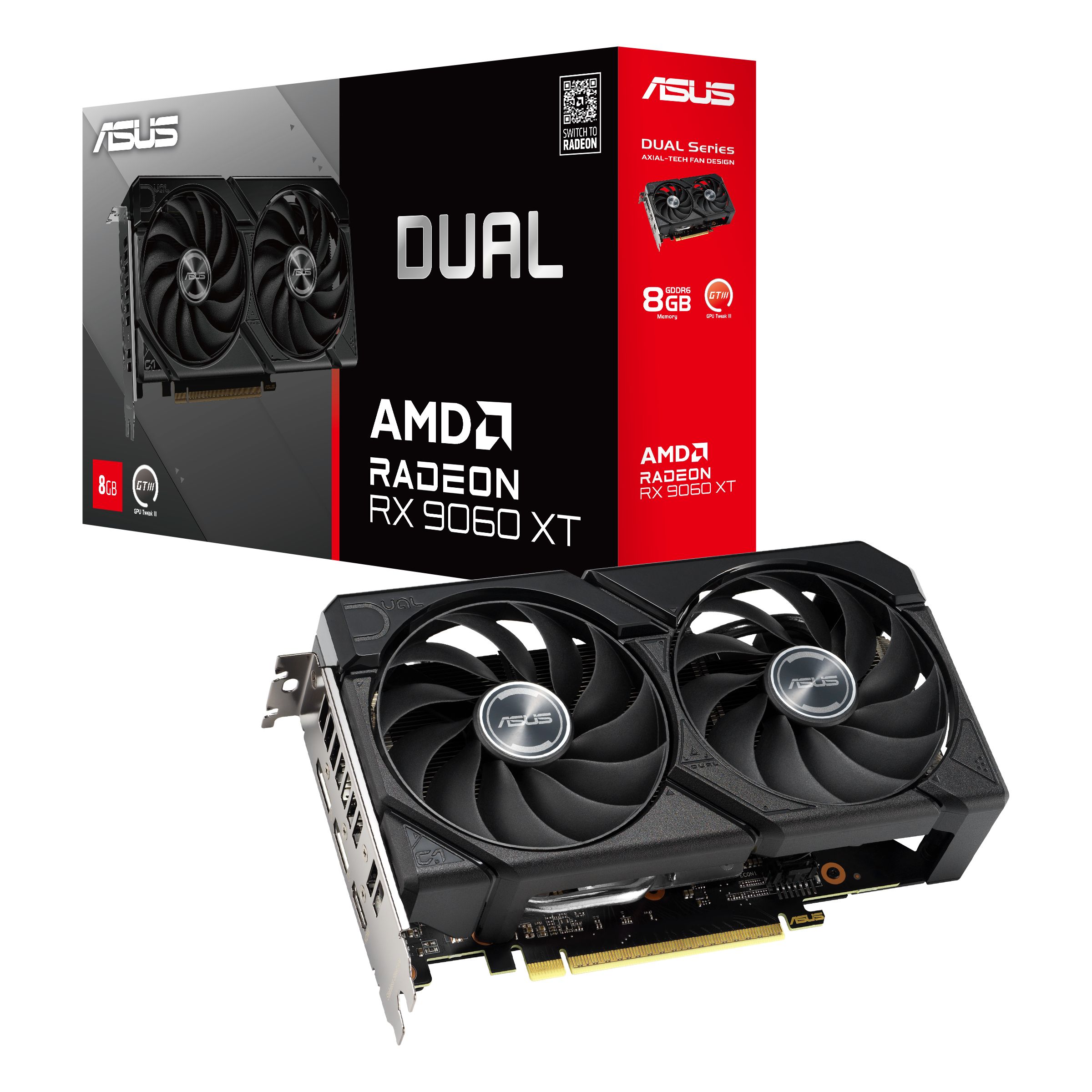 VGA PCIE16 RX9060XT 16GB GDDR6/DUAL-RX9060XT-16...