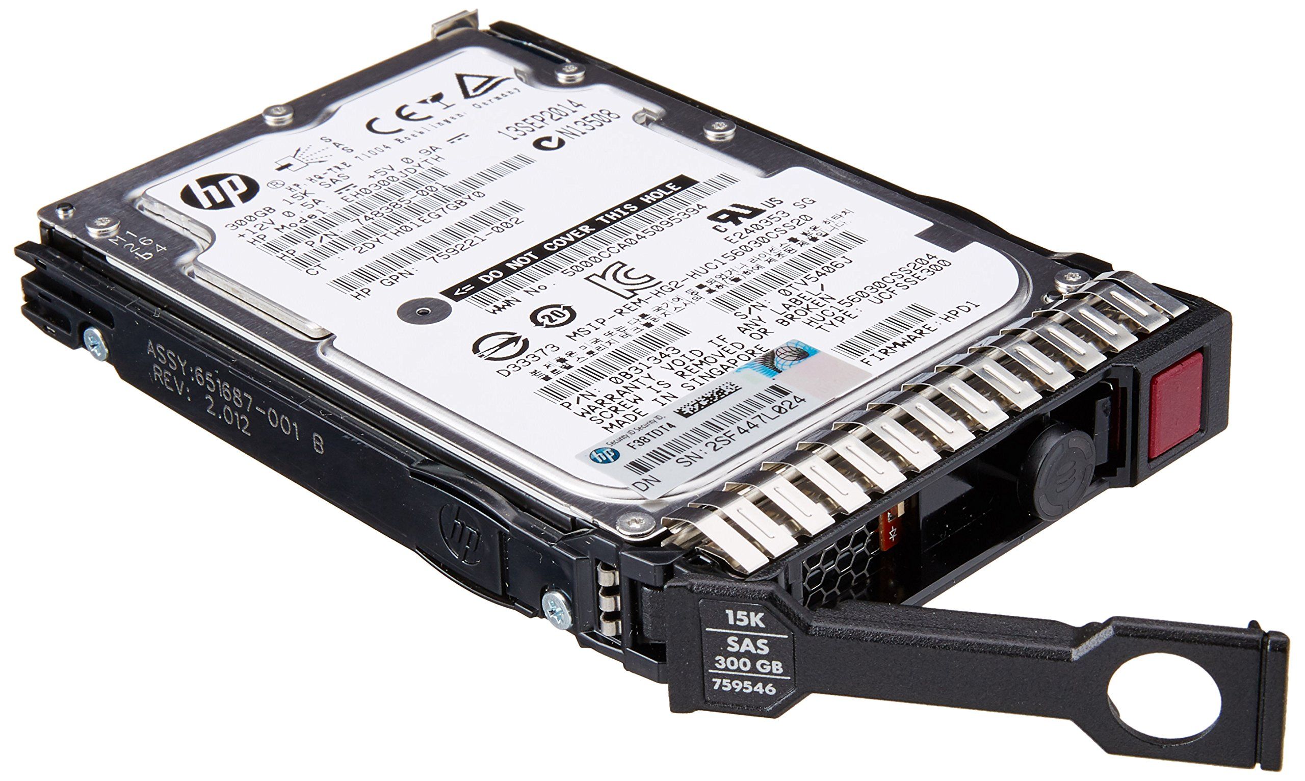 Hard disk server HPE 300 GB 2.5 inch SAS 12G 15000 RPM 512n, caddy HPE G8-G10 SFF
