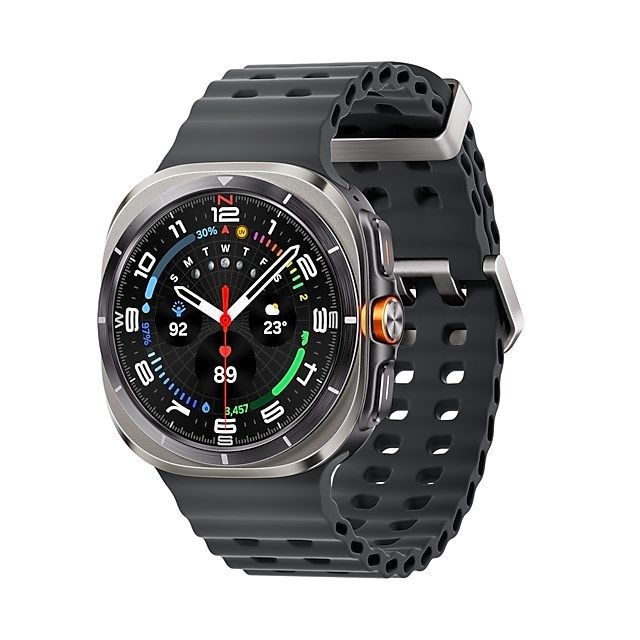 Samsung Galaxy Watch Ultra 3.81 cm (1.5 ) AMOLED 47 mm Digital 480 x 480 pixels Touchscreen 4G Silver  Titanium Wi-Fi GPS (satellite)