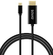 SAVIO CL-190 USB-C to HDMI Cable  30Hz  1m  plastic