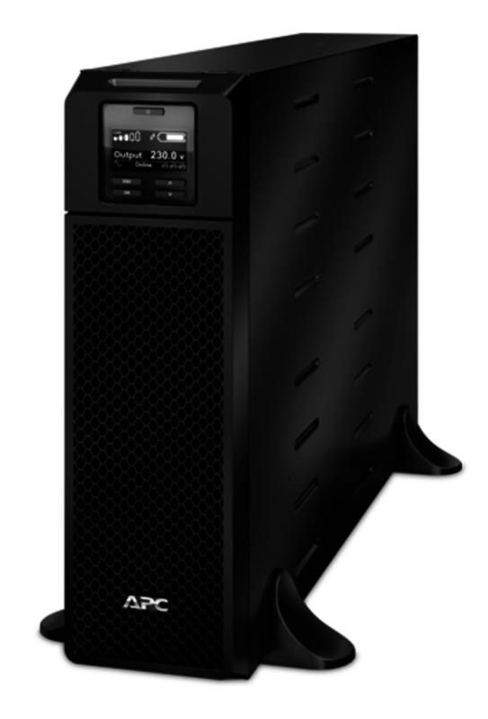 UPS APC SRT5KXLI, 5000 VA, 4500 W, cu management, on-line double-conversion, 6x C13, 4x C19, 1x RJ45, 2x USB, 192V Baterie cu plăci de plumb şi acid, LCD, Tower, Negru 
