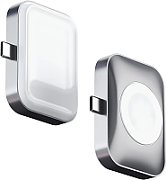 Satechi USB-C 2 in 1 Wireless charging dock for Apple watch and Airpods - Silver