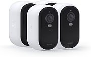 Arlo Essential (Gen.2) Bundle 2K Outdoor Security Camera - 3 Camera Kit + 3 Essential Solar Panel Charger - White