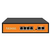 Switch BestNPS NPS08F02GN-GS PoE Switch 8 RJ45 10/100Mbps + 2 RJ45 10/100/1000Mbps, sursa cert. GS