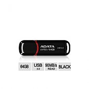 MEMORIE USB 3.2 ADATA 64 GB, cu capac, carcasa plastic, negru, 