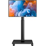Stand TV mobil pe roti, 37-80 inch, TECHLY, negru, ICA-TR37