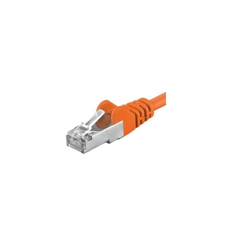 Patchcord SFTP RJ45-RJ45 Cat.6A, 0.25m, portocaliu