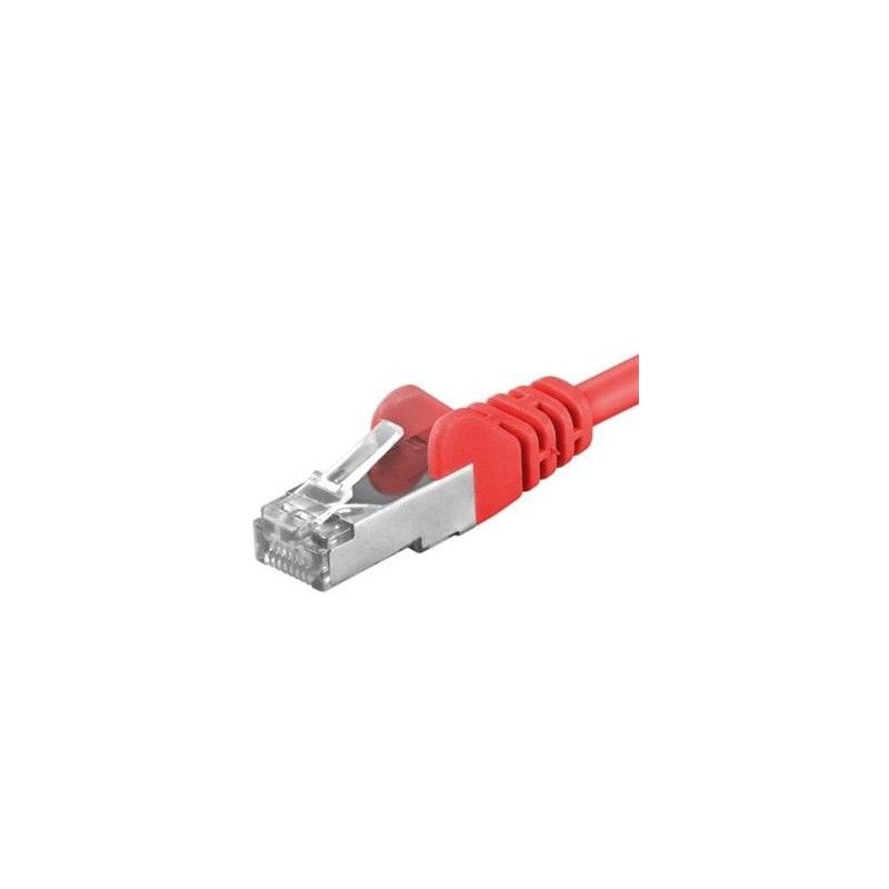 Patchcord SFTP RJ45-RJ45 Cat.6A, 0.5m, rosu