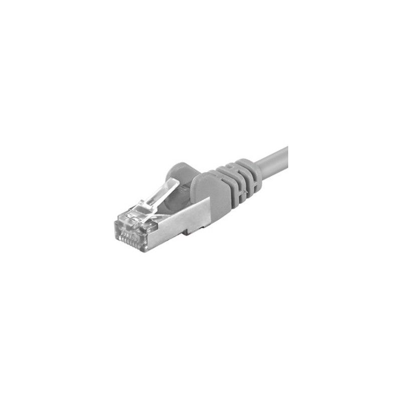 Patchcord SFTP RJ45-RJ45 Cat.6A LSOH, 1m, gri