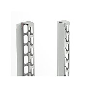 Ghidaj vertical 22U, pentru rack cu latimea de 800mm, 1 set (stanga + dreapta) negru, DECKRO