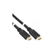 Cablu HDMI cu amplificator, High Speed, Ethernet, 4K@60Hz, tripluecranat, V2.0, conectori auriti, 30m, PremiumCord