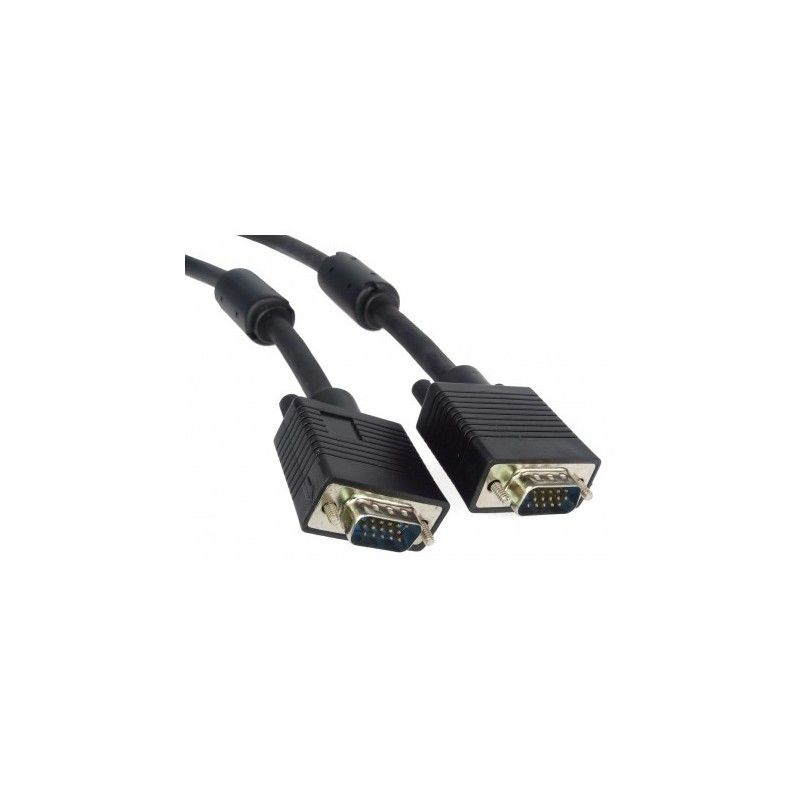 Cablu VGA, cu ferite, tata - tata, dubluecranat, 2m, PremiumCord