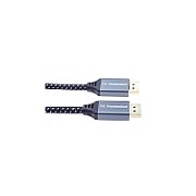 Cablu DisplayPort, tata - tata, Versiunea 1.4, 8K (7680x4320), dublu ecranat, manson textil, conectori metalici auriti, 1m, PremiumCord
