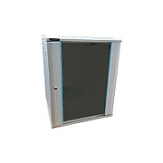 Rack 19'' 15U 600x450, de perete, usa din sticla, panouri detasabile si securizate, dezasamblat, capacitate 70kg, gri RAL7035, DATEUP