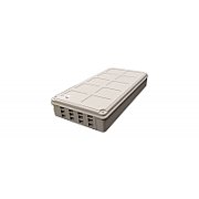 Priză FO / cutie FTTH pentru interior 12 x LC Duplex fără adaptoare și pigtails, tavă de îmbinare inclusă – EMTEX