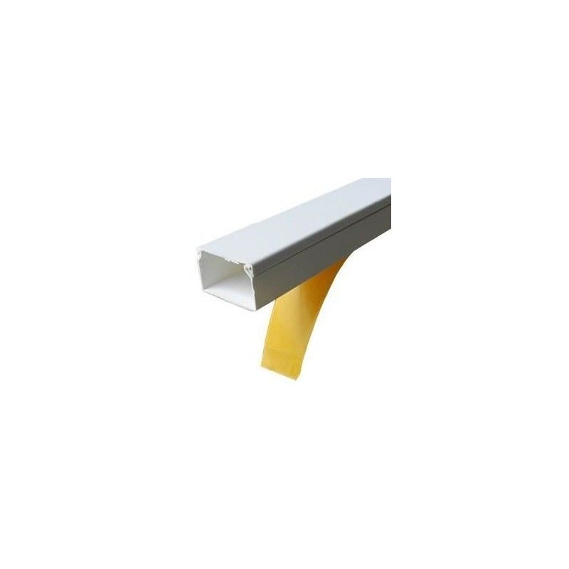 Canal cablu PVC cu adeziv  25X25MM 2M/BUC, alb - Canalux