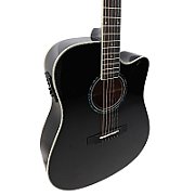 V-TONE VEAG1 CE BK 4/4 dr electro-acoustic guitar