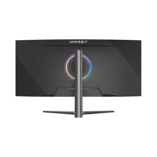 JAPANNEXT Monitor Curbat 37.5  IPS UWQHD+ (3840x1600) 144Hz 1ms HDR Charging via USB-C (65W), 100% sRGB, Speakers