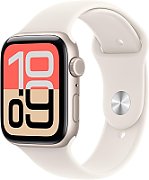 Apple Watch SE 3 GPS + Cellular 44mm Carcasă din aluminiu Starlight cu brățară sport Starlight - S/M