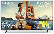 Televizor Sony BRAVIA 3 LED 65S35, 164 cm, Smart Google TV, 4K Ultra HD, Clasa E