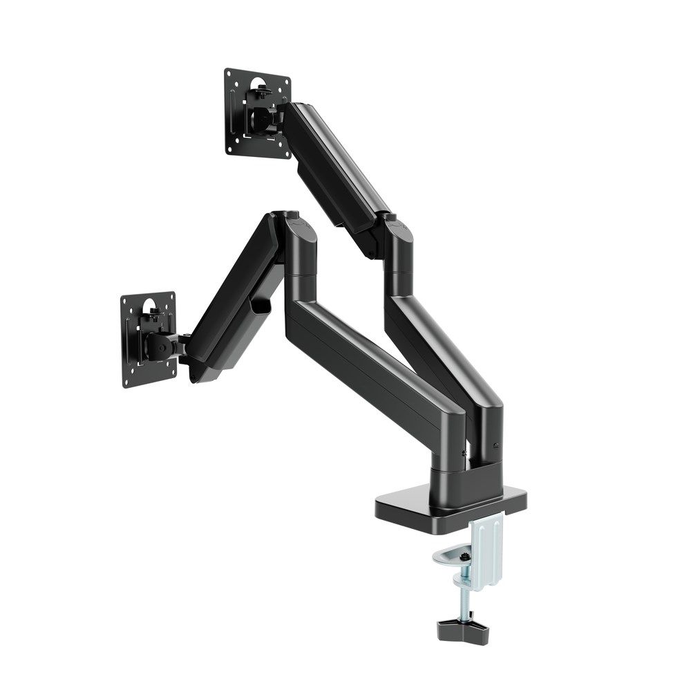 Gembird MA-DA2-06 Desk mounted adjustable double monitor arm 17 -32   black