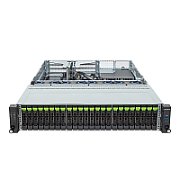Server GIGABYTE R263-Z36, Rack 2U, fara procesor,  AMD socket SP5  max 300 W, fara memorie, 24 x SFF, 2 x 1600 W