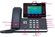 Yealink SIP-T54W telefoane IP Negru 10 linii LCD Wi-Fi