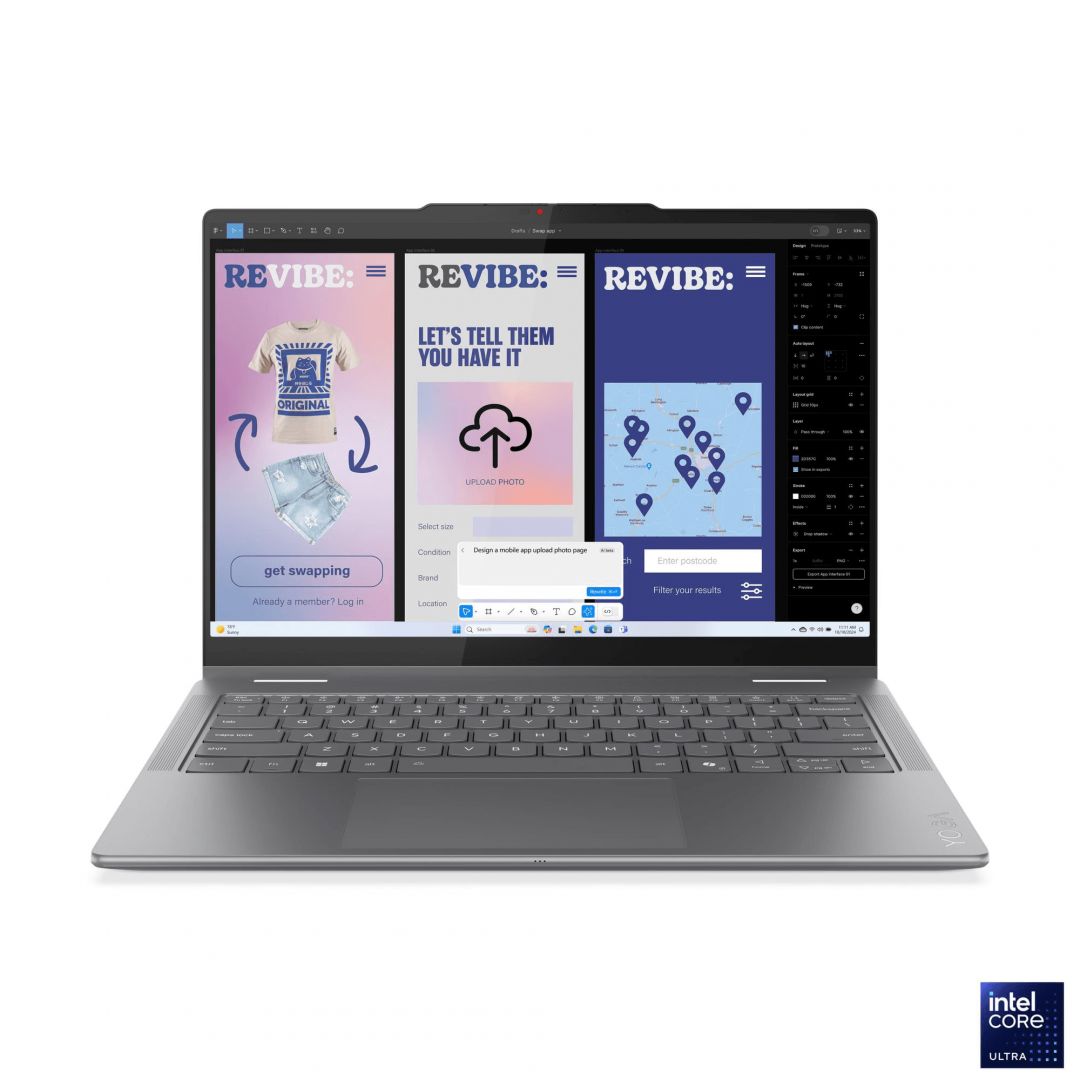 Laptop Lenovo Yoga 7 2-in-1 14ILL10 83JQ00AMRM, 14 inch 1920 x 1200 Touchscreen, Intel 256V (8 C / 8 T, 2.2 GHz - 4.8 GHz, 12 MB cache, 12 W), 16 GB LPDDR5X, 1 TB SSD, Intel Arc Graphics 140V, Windows 11 Pro