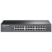 Swtich desktop/rackmount Mercusys, IEEE 802.3i, IEEE 802.3u, IEEE 802.3ab, IEEE 802.3x, IEEE 802.1p, 24×10/100/1000Mbps RJ45 Ports, Auto- Negotiation, Auto MDI/MDIX, switch capacity 48 Gbps