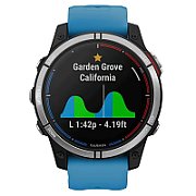 Garmin quatix 7 3.3 cm (1.3 ) MIP 47 mm Digital 260 x 260 pixels Touchscreen Blue Wi-Fi GPS (satellite)