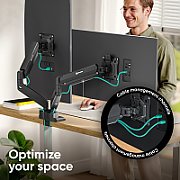 MONITOR ACC WALL MOUNT/13-32  BLACK G160-B ONKRON