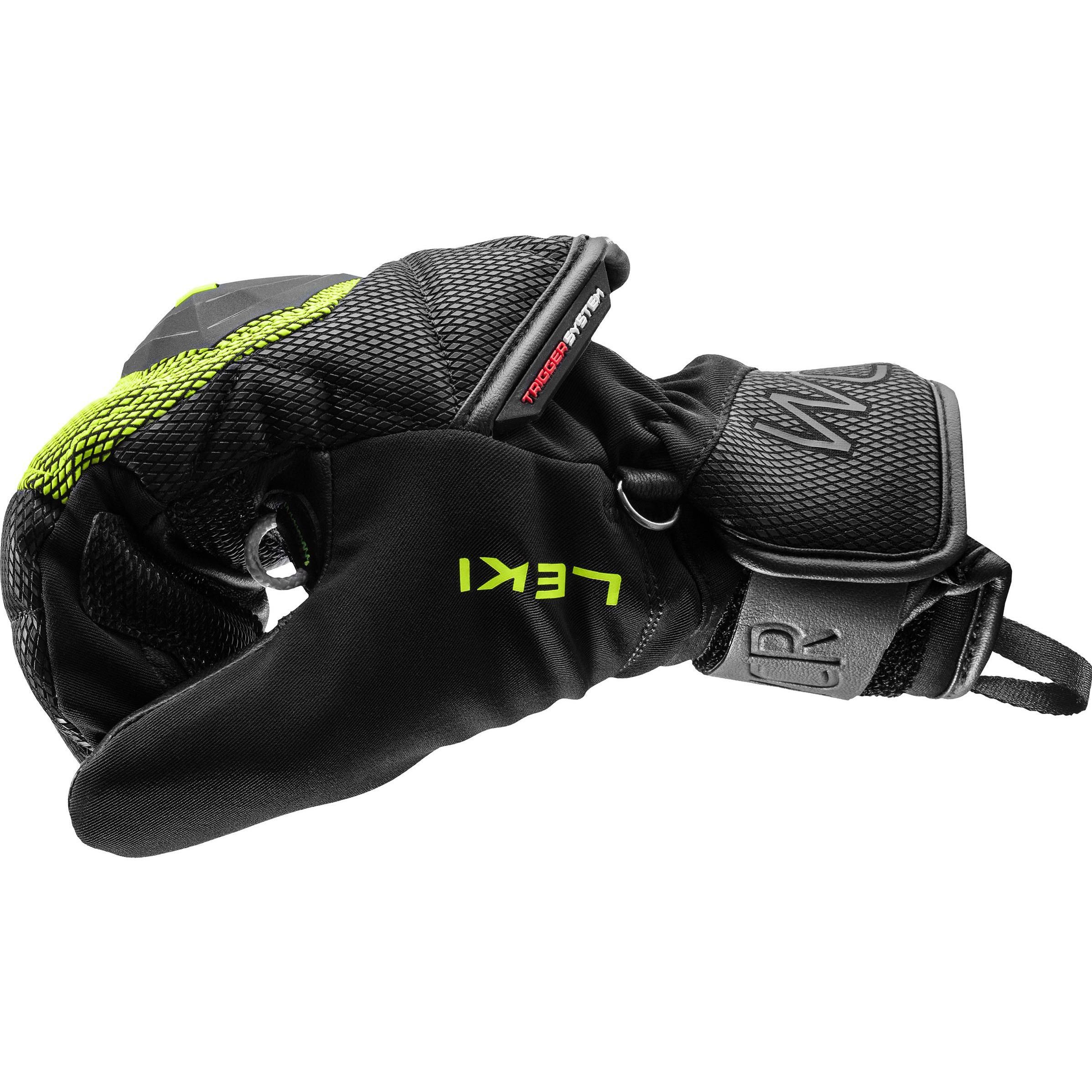 LEKI RĘKAWICE WCR Coach 3D Jr. Mitt black-lemon 5.0