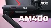 AOC AM400B sistem montare monitor/stand 86,4 cm (34 ) Birou Negru