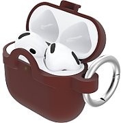 OB HEADPH CASE FOR APPLE AIRPOD/(4TH GEN) WELL RED - BROWN