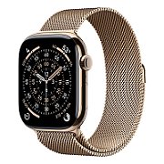 Apple Watch S11 Cellular 46mm Gold Titanium Case with Gold Milanese Loop - M/L