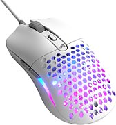 Mouse Gaming Model O Eternal, 12000 DPI, 55g, 6 butoane, Alb Mat