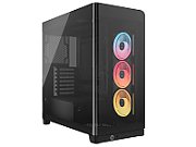 Frame 4500X LX-R RGB, Mid Tower, cu 3 ventilatoare incluse 120mm LX-R RGB,  Negru