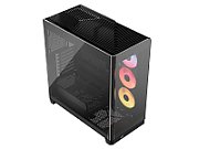 Frame 4500X LX-R RGB, Mid Tower, cu 3 ventilatoare incluse 120mm LX-R RGB,  Negru