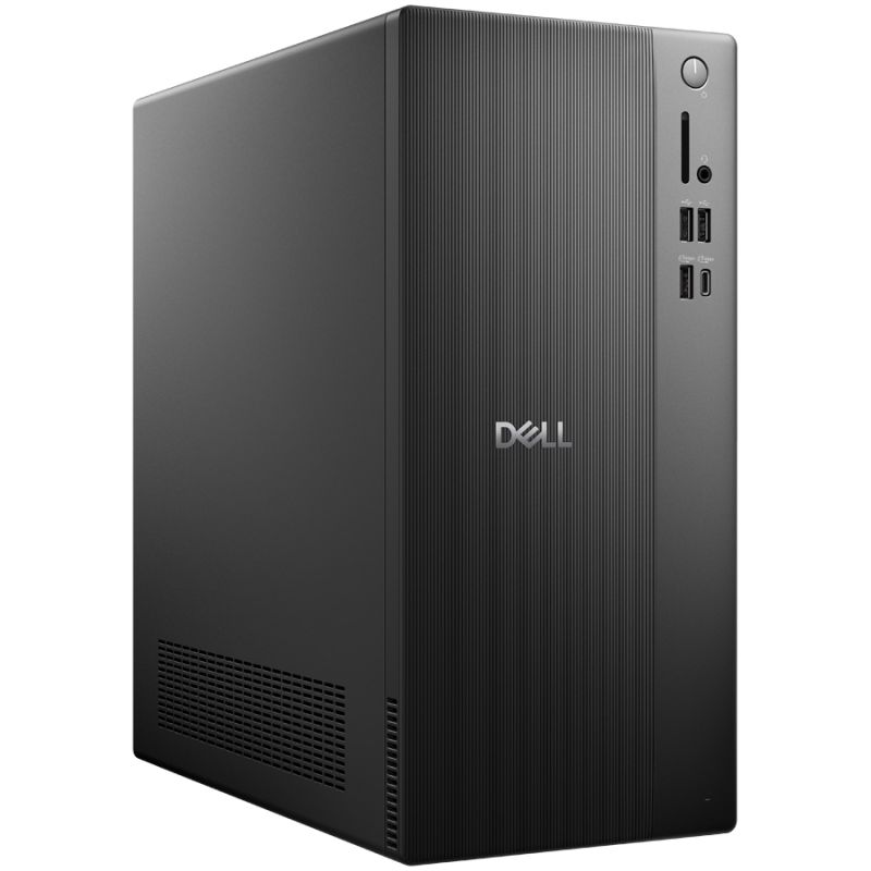 Desktop PC Dell Tower ECT1250, Intel Core i3 -14100 (4 C / 8 T, 3.5 GHz - 4.7 GHz, 12 MB cache), 8 GB RAM, 512 GB SSD, Fara unitate optica, Intel UHD Graphics 730, 180 W, Windows 11 Pro