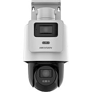 Camera de supraveghere IP PTZ 4MP+4MP Hikvision DS-2SE2C400MWG- E/14(2.8/8MM), lentila fixa 2.8mm/8mm, iluminare min: [Bullet channel]: Color: 0.005 Lux @ (F2.0, AGC ON), B/W: 0.005 Lux @ (F2.0, AGC ON), 0 Lux cu IR 30m [PTZ channel]: Color: 0.005 Lux @ (F2.0, AGC ON), B/W: 0.005 Lux @ (F2.0, AGC