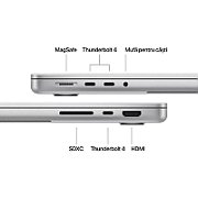 Laptop Apple MacBook Pro 14 Liquid Retina XDR, 14.2 inch 3024 x 1964 pixeli, Apple M5 10-core (10 C), 32 GB RAM, 2 TB SSD, Apple 10-core integrat, macOS, Tastatura International, Argintiu