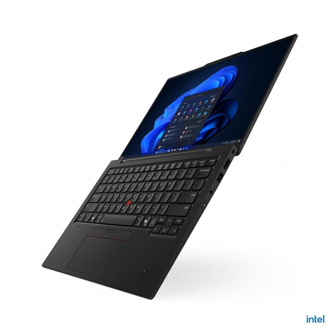 Laptop Lenovo ThinkPad X1 Carbon Gen 13 Aura Edition 21NX00F7RI, 14 inch 2880 x 1800 Touchscreen, Intel 265U (12 C / 14 T, 2.1 GHz - 5.3 GHz, 12 MB cache, 15 W), 64 GB LPDDR5X, 2 TB SSD, Intel Graphics, Windows 11 Pro
