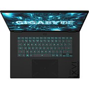 Laptop Gigabyte A16 Pro DYHG5EECC4SD, 16 inch 2560 x 1600, Intel Core 7 - 240H (10 C / 16 T, 2.5 GHz - 5.2 GHz, 24 MB cache, 28 W), 32 GB DDR5, 1 TB SSD, nVidia GeForce RTX 5080, Fara sistem de operare, Tastatura English, Negru